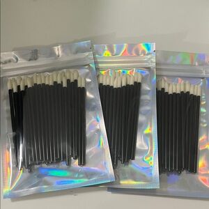 Black Disposable Lip Brushes